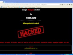 Trang Google Malaysia bị tấn công